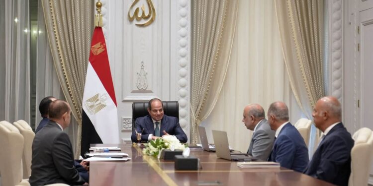  اجتماع الرئيس السيسي بمدينة العلمين الجديدة مع الدكتور مصطفى مدبولي