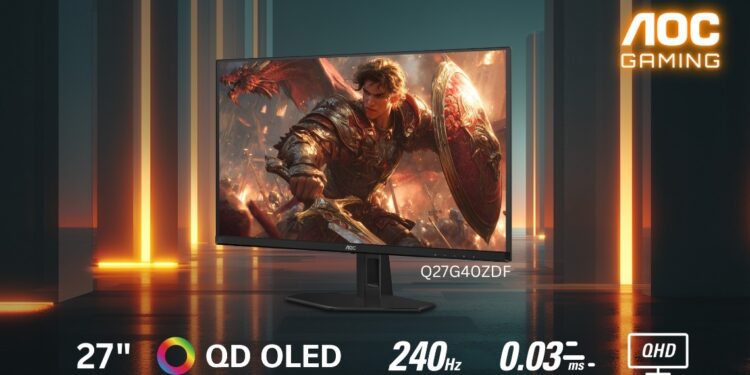 AOC تطلق شاشة رائعة لعشاق الالعاب: الجيل الجديد من QD-OLED تصل إلى الشرق الأوسط