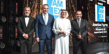 شركة أمريكان إكسبريس الشرق الأوسط تحصد جائزة أفضل خدمة لقطاع الأعمال