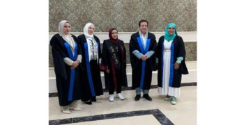 مشاركة الدكتور عاطف عبد اللطيف في لجنة الحكم والمناقشة لرسالة الماجستير المقدمة من الباحثة هالة عبود بكلية الإعلام بجامعة بني سويف