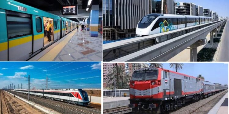 مواعيد القطارات والمترو وLRT ومونوريل شرق النيل