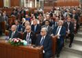 المستشار القانوني للهيئة القومية للبريد خلال مناقشة رسالة دكتوراه 
