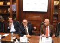 لقاء عقدته جمعية رجال أعمال إسكندرية، برئاسة المهندس مدحت القاضي مع أحمد أموي، رئيس مصلحة الجمارك