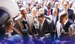 وزير النقل المغربى فى افتتاح المعرض